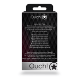 Analplug Ouch aus Metall mit Herzstein klein Gold 6,2 x Ø 2,7 cm – Ansicht 4