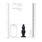 Analplug Ouch Bubble aus Silikon Schwarz 11,6 x Ø 3,5 cm – Ansicht 6