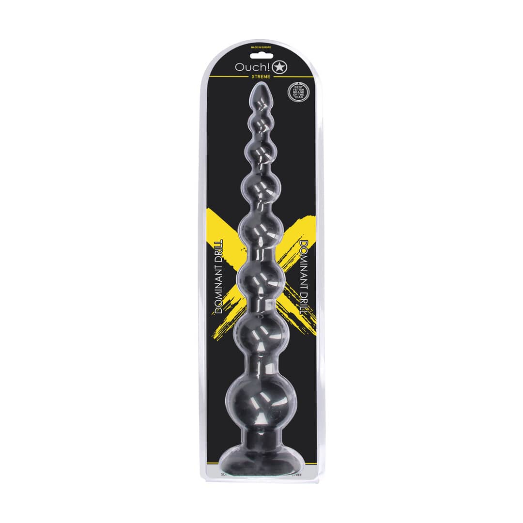 Analplug Ouch Dominant Drill aus PVC Schwarz 55,5 x Ø 9 cm – Ansicht 2