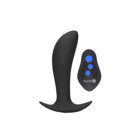 Analplug Ouch E-Stim mit Vibration Schwarz 11 x Ø 3,2 cm