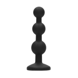 Analplug Ouch mit drei Kugeln und Stein Schwarz 9,5 x Ø 2,5 cm – Ansicht 3