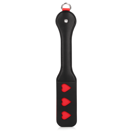 Analplug Ouch mit Herz-Paddle aus Stahl Schwarz 4,1 x Ø 2,5 cm – Ansicht 5