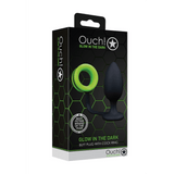 Analplug Ouch mit Penisring nachtleuchtend 8,8 x Ø 3,8 cm – Ansicht 2
