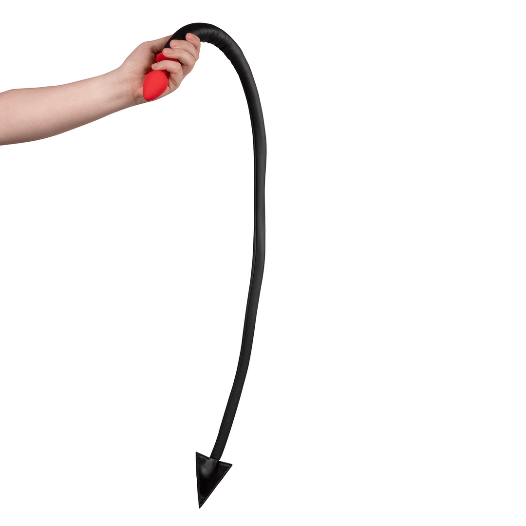 Analplug Ouch mit Teufelsschwanz aus Silikon Rot-Schwarz 5 x Ø 3,3 cm – Ansicht 7