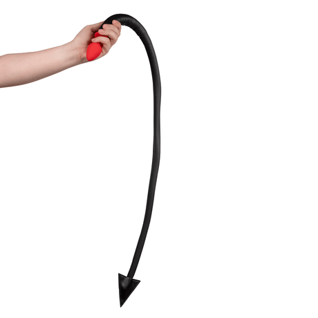 Analplug Ouch mit Teufelsschwanz aus Silikon Rot-Schwarz 5 x Ø 3,3 cm – Ansicht 7