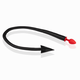 Analplug Ouch mit Teufelsschwanz aus Silikon Rot-Schwarz 5 x Ø 3,3 cm