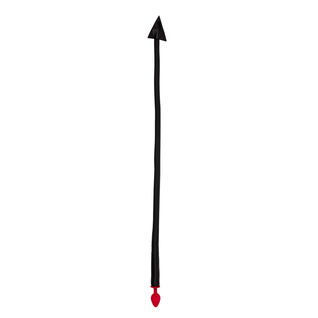 Analplug Ouch mit Teufelsschwanz aus Silikon Rot-Schwarz 5 x Ø 3,3 cm – Ansicht 2