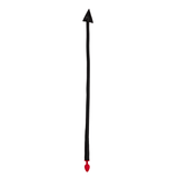Analplug Ouch mit Teufelsschwanz aus Silikon Rot-Schwarz 5 x Ø 3,3 cm – Ansicht 2