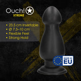Analplug Ouch Overdrive aus PVC Schwarz 23,5 x Ø 10 cm – Ansicht 5