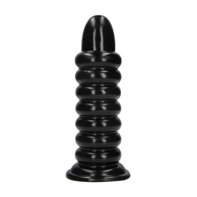 Analplug Ouch Spiral Force aus PVC Schwarz 23,5 x Ø 7,5 cm