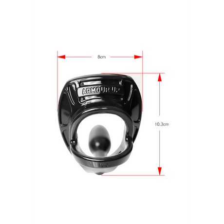 Analplug PerfectFitBrand Armour Tug-Lock mit Penisring und Hodenriemen 12,5 x 2,8 cm – Ansicht 6