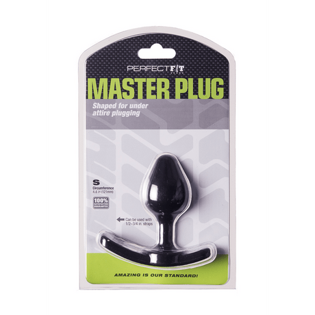 Analplug PerfectFitBrand Master Plug S Schwarz 7,5 x 3,9 cm – Ansicht 2