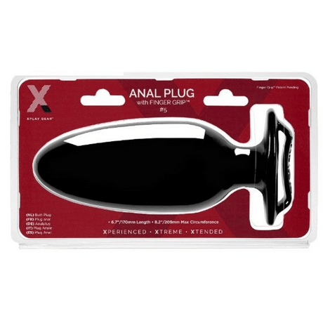Analplug PerfectFitBrand mit Fingergriff Schwarz 11 x 5 cm – Ansicht 2
