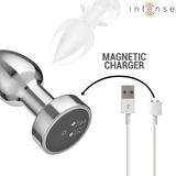 Analplug Plug 10 Vibrationen Metall mit Fernbedienung S 7,4 cm