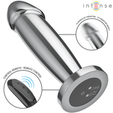 Analplug Plug 10 Vibrationen Metalldildo mit Fernbedienung M 11,8 cm
