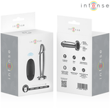 Analplug Plug 10 Vibrationen Metalldildo mit Fernbedienung M 11,8 cm