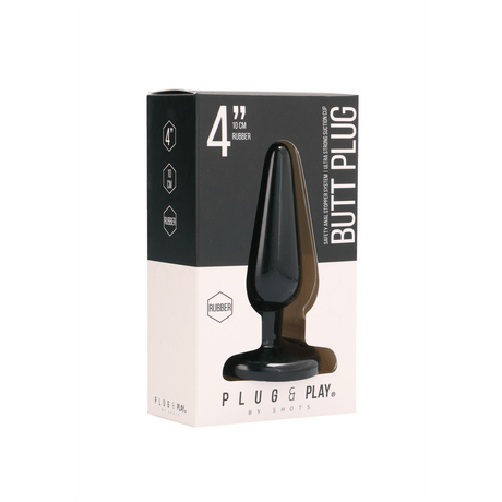 Analplug Plug and Play Basic Schwarz 10 x 3,3 cm – Ansicht 2