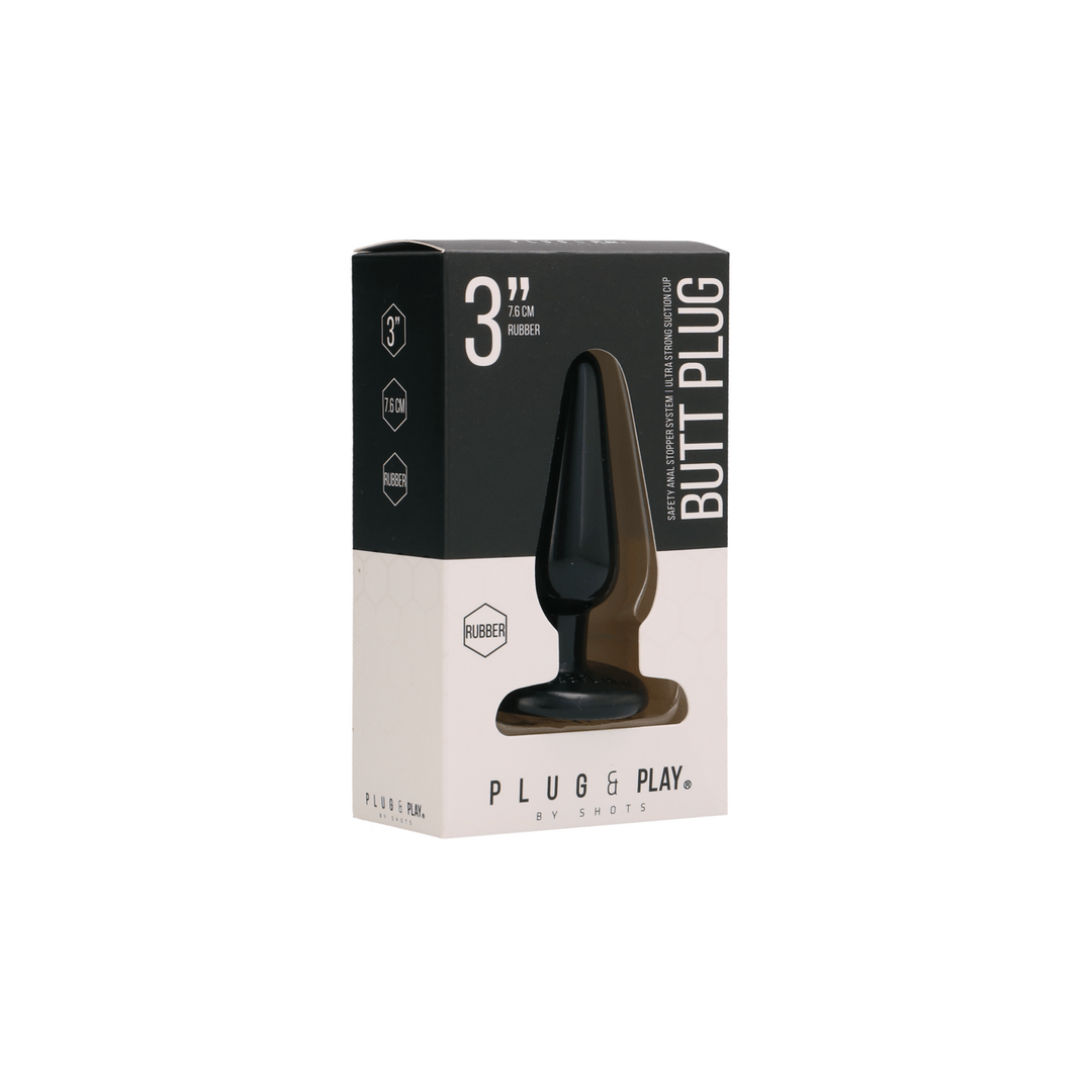Analplug Plug and Play Basic Schwarz 7,5 x 2,5 cm – Ansicht 2