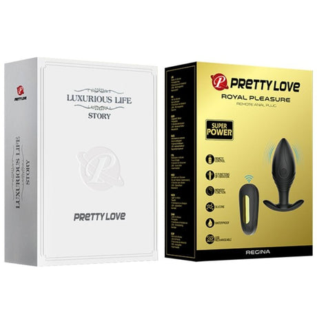 Analplug Regina Anal Plug Wiederaufladbarer Schwarz