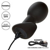 Analplug Rock Bottom Anal Plug 10 Vibrationen Silikon Schwarz
