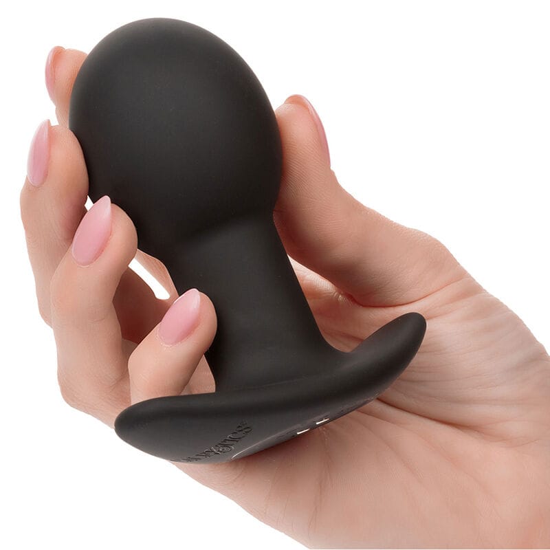 Analplug Rock Bottom Anal Plug 10 Vibrationen Silikon Schwarz