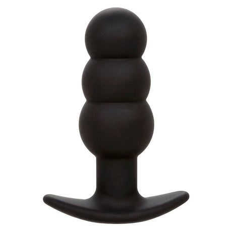 Analplug Rock Bottom Anal Plug mit Perlen 10 Vibrationen Silikon Schwarz
