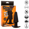 Analplug Rock Bottom Tapered Anal Plug 10 Vibraciones Silikon Schwarz