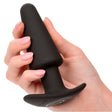 Analplug Rock Bottom Tapered Anal Plug 10 Vibraciones Silikon Schwarz