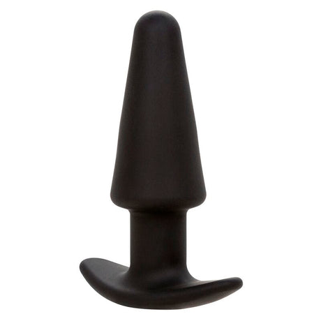Analplug Rock Bottom Tapered Anal Plug 10 Vibraciones Silikon Schwarz