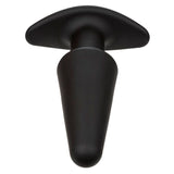 Analplug Rock Bottom Tapered Anal Plug 10 Vibraciones Silikon Schwarz