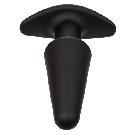 Analplug Rock Bottom Tapered Anal Plug 10 Vibraciones Silikon Schwarz