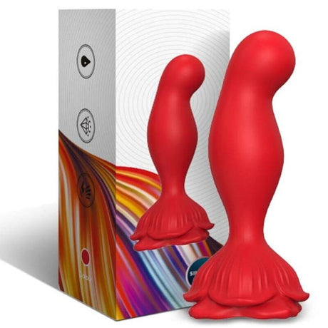 Analplug Rosa & Fernbedienung Rot
