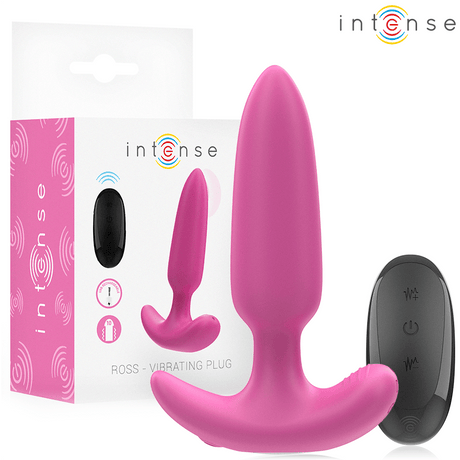 Analplug Ross Anal Plug 10 Vibrationen Rosa Fernbedienung 11 x 2,5 cm