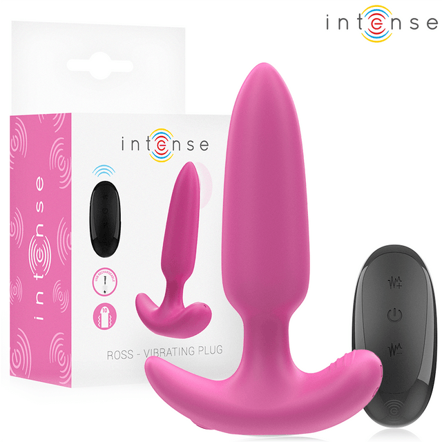 Analplug Ross Anal Plug 10 Vibrationen Rosa Fernbedienung 11 x 2,5 cm