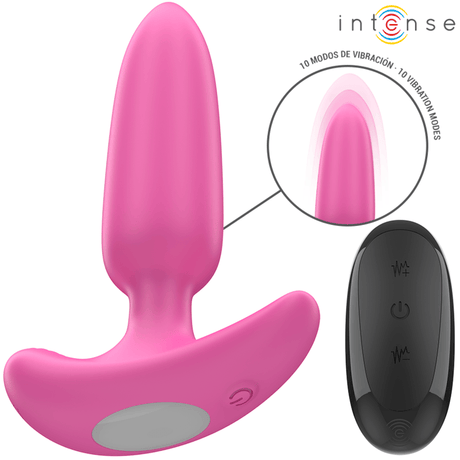 Analplug Ross Anal Plug 10 Vibrationen Rosa Fernbedienung 11 x 2,5 cm