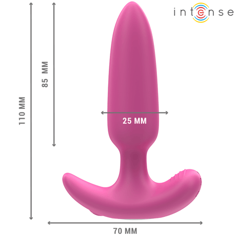 Analplug Ross Anal Plug 10 Vibrationen Rosa Fernbedienung 11 x 2,5 cm