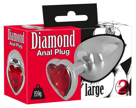 Analplug Roter Saphir