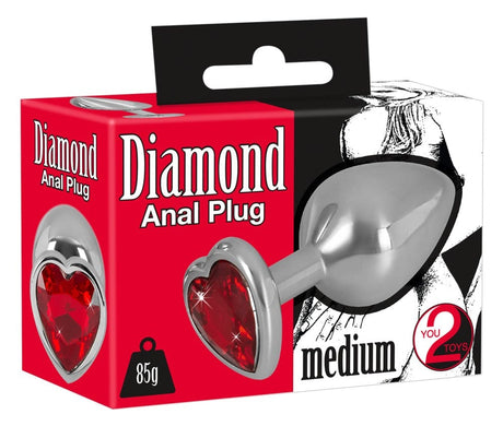 Analplug Roter Saphir