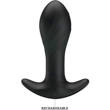 Analplug Schwarzer Analvibrator 1 cm