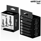Analplug-Set 3-teilig Modell 1 Schwarz (5,4–7,9 cm)