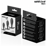 Analplug-Set 3-teilig Modell 2 Schwarz (6,4–8,5 cm)