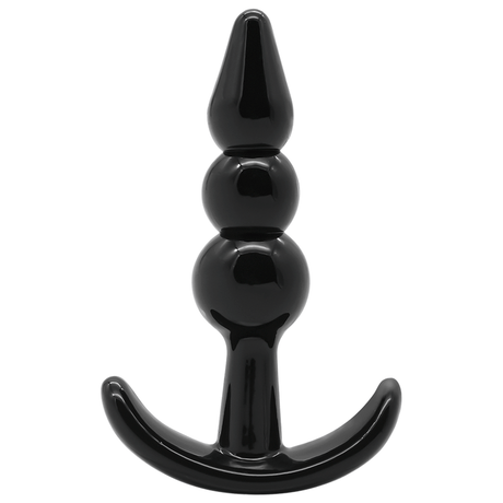 Analplug-Set 4-teilig Schwarz 9 bis 12,2 x 2,4 bis 3,7 cm