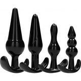 Analplug-Set 4-teilig Schwarz 9 bis 12,2 x 2,4 bis 3,7 cm – Ansicht 2