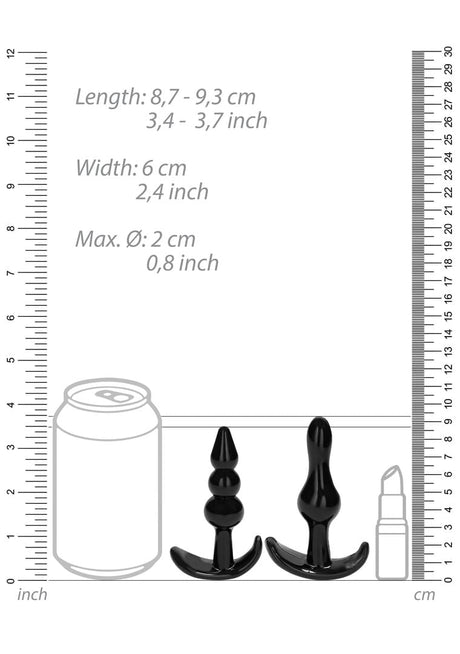 Analplug-Set Nr. 80 4-teilig Schwarz – Ansicht 6