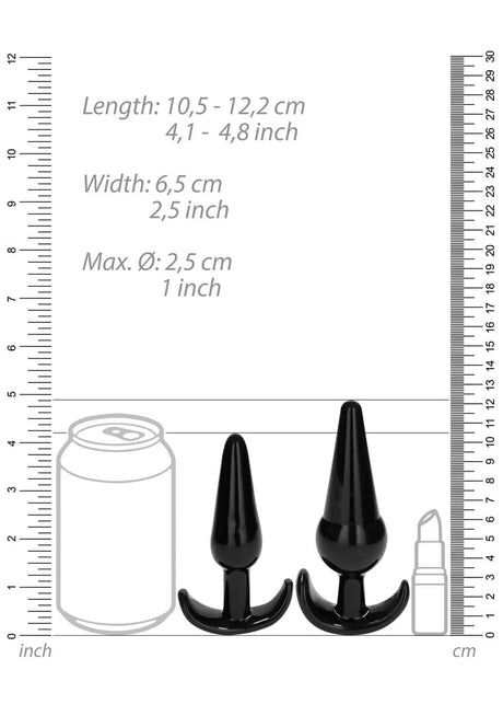 Analplug-Set Nr. 80 4-teilig Schwarz – Ansicht 7