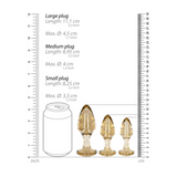 Analplug-Set Ouch aus Acryl Gold oder Silber 9,5 x Ø 4,5 cm – Ansicht 6