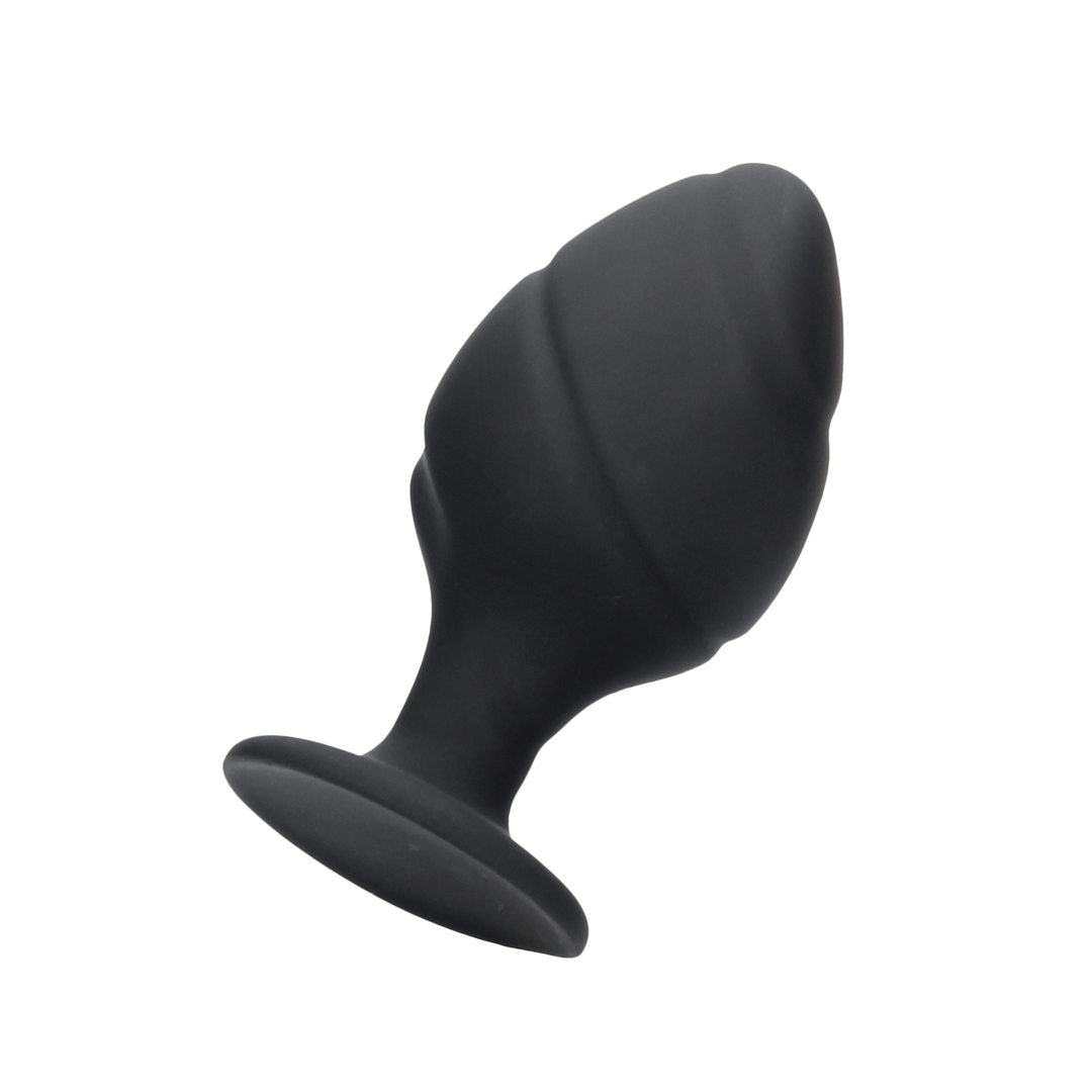Analplug-Set Ouch gedreht aus Silikon Schwarz 8,3 x Ø 4 cm – Ansicht 4