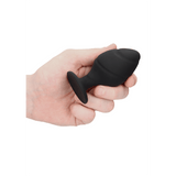 Analplug-Set Ouch gedreht aus Silikon Schwarz 8,3 x Ø 4 cm – Ansicht 7