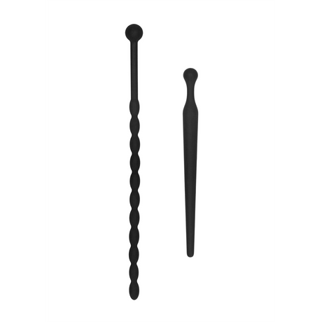 Analplug-Set Silikon für Anfänger Schwarz