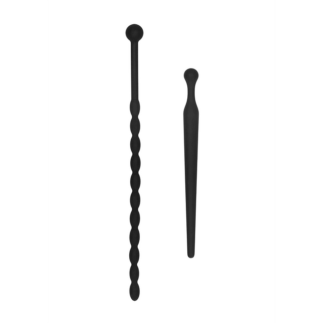 Harnröhrensonden-Set Ouch aus Silikon für Anfänger Schwarz 12,7 cm